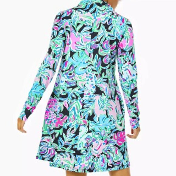NWT ~ Lilly Pulitzer Lilshield UPF 50+ Meryl ChillyLilly Onyx Lets Get Wild XXL - Picture 3 of 4